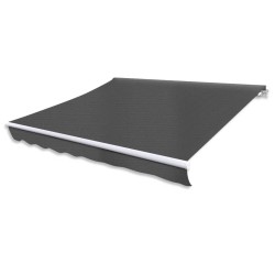 vidaXL Toldo plegable de operación manual 300 cm antracita