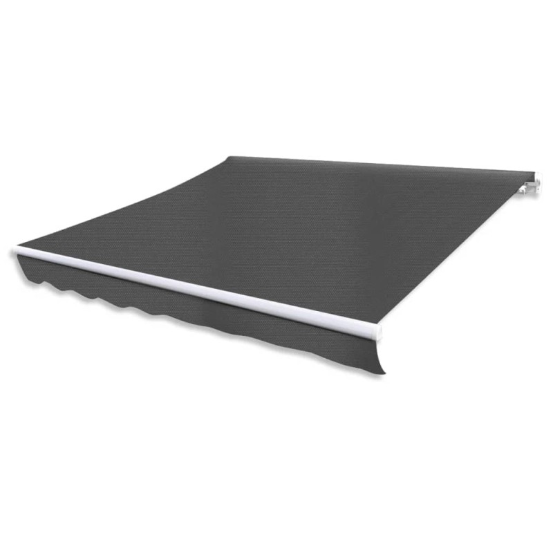 vidaXL Toldo plegable de operación manual 300 cm antracita vidaXL Toldo plegable de operación manual 300 cm antracita