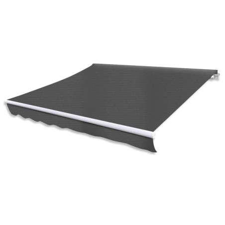 vidaXL Toldo plegable de operación manual 300 cm antracita