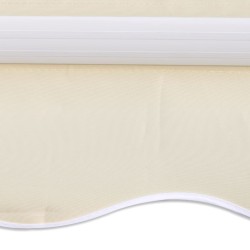 vidaXL Toldo plegable motorizado 400 cm crema