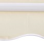 vidaXL Toldo plegable motorizado 400 cm crema