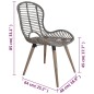 vidaXL Sillas de comedor 6 unidades ratán natural marrón vidaXL Sillas de comedor 6 unidades ratán natural marrón