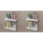 vidaXL Estantes de pared 4 unidades blanco 40 cm vidaXL Estantes de pared 4 unidades blanco 40 cm