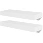vidaXL Estantes de pared 4 unidades blanco 40 cm vidaXL Estantes de pared 4 unidades blanco 40 cm
