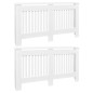 vidaXL Cubiertas para radiador 2 unidades MDF blanco 152 cm