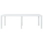 vidaXL Comedor de jardín 9 piezas plástico con aspecto de ratán blanco vidaXL Comedor de jardín 9 piezas plástico con aspecto de ratán blanco