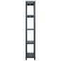 vidaXL Estantería de plástico 5 unidades 125 kg 60x30x180 cm negro vidaXL Estantería de plástico 5 unidades 125 kg 60x30x180 cm negro