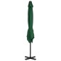 vidaXL Sombrilla de jardín con base portátil verde vidaXL Sombrilla de jardín con base portátil verde