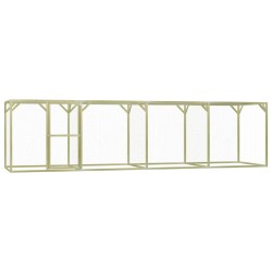 vidaXL Gallinero de madera de pino impregnada 1,5x6x1,5 m