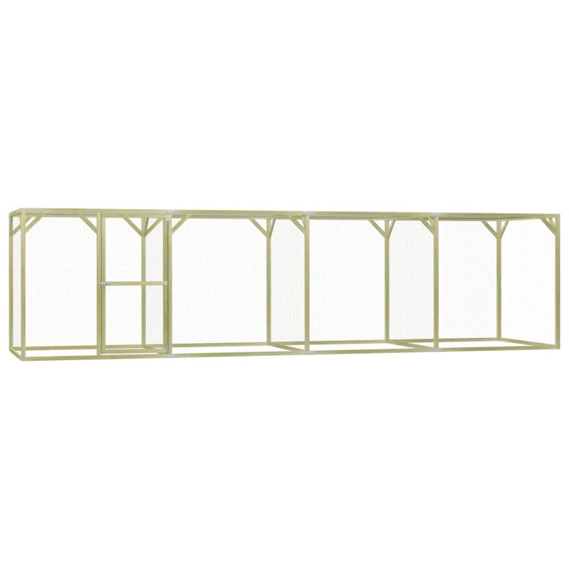 vidaXL Gallinero de madera de pino impregnada 1,5x6x1,5 m vidaXL Gallinero de madera de pino impregnada 1,5x6x1,5 m