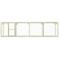 vidaXL Gallinero de madera de pino impregnada 1,5x6x1,5 m vidaXL Gallinero de madera de pino impregnada 1,5x6x1,5 m