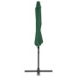 vidaXL Sombrilla de jardín con base portátil verde vidaXL Sombrilla de jardín con base portátil verde