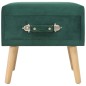 vidaXL Mesitas de noche 2 unidades 40x35x40 cm terciopelo verde
