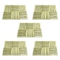 vidaXL Baldosas de porche 30 unidades madera verde 50x50 cm vidaXL Baldosas de porche 30 unidades madera verde 50x50 cm