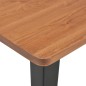 vidaXL Conjunto de mesa alta y taburetes 3 piezas acero negro vidaXL Conjunto de mesa alta y taburetes 3 piezas acero negro