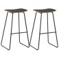 vidaXL Conjunto de mesa alta y taburetes 3 piezas acero negro vidaXL Conjunto de mesa alta y taburetes 3 piezas acero negro
