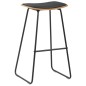 vidaXL Conjunto de mesa alta y taburetes 3 piezas acero negro vidaXL Conjunto de mesa alta y taburetes 3 piezas acero negro