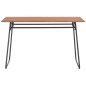vidaXL Juego de comedor 5 piezas acero y madera contrachapada marrón vidaXL Juego de comedor 5 piezas acero y madera contrachapada marrón