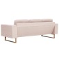 vidaXL Conjunto de sofás 2 piezas de tela color crema vidaXL Conjunto de sofás 2 piezas de tela color crema