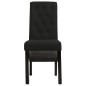 vidaXL Sillas de comedor 6 unidades de tela negra vidaXL Sillas de comedor 6 unidades de tela negra