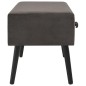 vidaXL Banco con cajones terciopelo gris 80 cm vidaXL Banco con cajones terciopelo gris 80 cm