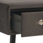 vidaXL Banco con cajones terciopelo gris 80 cm vidaXL Banco con cajones terciopelo gris 80 cm