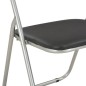 vidaXL Sillas de comedor plegables 6 unidades cuero sintético negro vidaXL Sillas de comedor plegables 6 unidades cuero sintético negro