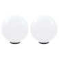 vidaXL Lámparas de bola LED 2 unidades esféricas PMMA 50 cm vidaXL Lámparas de bola LED 2 unidades esféricas PMMA 50 cm