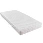 vidaXL Cama con colchón cuero sintético gris y blanco 180x200 cm vidaXL Cama con colchón cuero sintético gris y blanco 180x200 cm