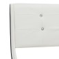 vidaXL Cama con colchón cuero sintético blanco 160x200 cm vidaXL Cama con colchón cuero sintético blanco 160x200 cm