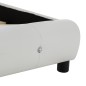 vidaXL Cama con colchón cuero sintético blanco 160x200 cm vidaXL Cama con colchón cuero sintético blanco 160x200 cm