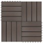 vidaXL Baldosas de porche WPC 30x30 cm 2 m² marrón oscuro 22 unidades vidaXL Baldosas de porche WPC 30x30 cm 2 m² marrón oscuro 22 unidades