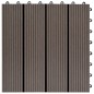 vidaXL Baldosas de porche WPC 30x30 cm 2 m² marrón oscuro 22 unidades vidaXL Baldosas de porche WPC 30x30 cm 2 m² marrón oscuro 22 unidades