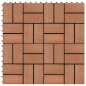 vidaXL Baldosas de porche de WPC 30x30 cm 2 m² color teca 22 unidades vidaXL Baldosas de porche de WPC 30x30 cm 2 m² color teca 22 unidades