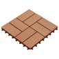 vidaXL Baldosas de porche de WPC 30x30 cm 2 m² color teca 22 unidades vidaXL Baldosas de porche de WPC 30x30 cm 2 m² color teca 22 unidades