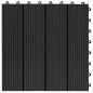 vidaXL Baldosas de porche de WPC 30x30 cm 2 m² negro 22 unidades vidaXL Baldosas de porche de WPC 30x30 cm 2 m² negro 22 unidades