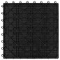 vidaXL Baldosas de porche de WPC 30x30 cm 2 m² negro 22 unidades vidaXL Baldosas de porche de WPC 30x30 cm 2 m² negro 22 unidades