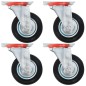 vidaXL Ruedas giratorias 16 unidades 100 mm