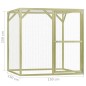 vidaXL Gallinero de madera de pino impregnada 1,5x1,5x1,5 m