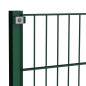 vidaXL Panel de valla con postes hierro verde 5,1x0,8 m vidaXL Panel de valla con postes hierro verde 5,1x0,8 m