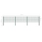 vidaXL Panel de valla con postes hierro verde 5,1x0,8 m vidaXL Panel de valla con postes hierro verde 5,1x0,8 m