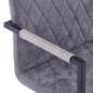 vidaXL Sillas voladizas de comedor 6 uds cuero sintético gris oscuro