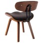 vidaXL Sillas de comedor 4 unidades de madera curvada y tela vidaXL Sillas de comedor 4 unidades de madera curvada y tela