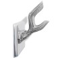 vidaXL Percheros 4 unidades aluminio plateado vidaXL Percheros 4 unidades aluminio plateado