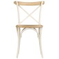 vidaXL Sillas con respaldo cruzado 6 uds madera maciza de mango blanco vidaXL Sillas con respaldo cruzado 6 uds madera maciza de mango blanco
