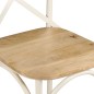 vidaXL Sillas con respaldo cruzado 6 uds madera maciza de mango blanco vidaXL Sillas con respaldo cruzado 6 uds madera maciza de mango blanco