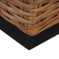 vidaXL Juego de sofás con cojines 2 piezas de ratán natural vidaXL Juego de sofás con cojines 2 piezas de ratán natural
