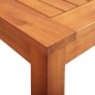vidaXL Set comedor de jardín 3 pzas y cojines madera maciza de acacia vidaXL Set comedor de jardín 3 pzas y cojines madera maciza de acacia