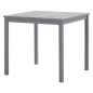 vidaXL Juego de comedor de jardín 5 pzas madera maciza de acacia gris