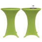 vidaXL Funda elástica para mesa 4 unidades 60 cm verde vidaXL Funda elástica para mesa 4 unidades 60 cm verde